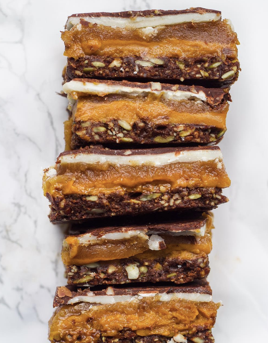 AlmondDate Pumpkin Bars by holistic.foodie Quick & Easy Recipe The