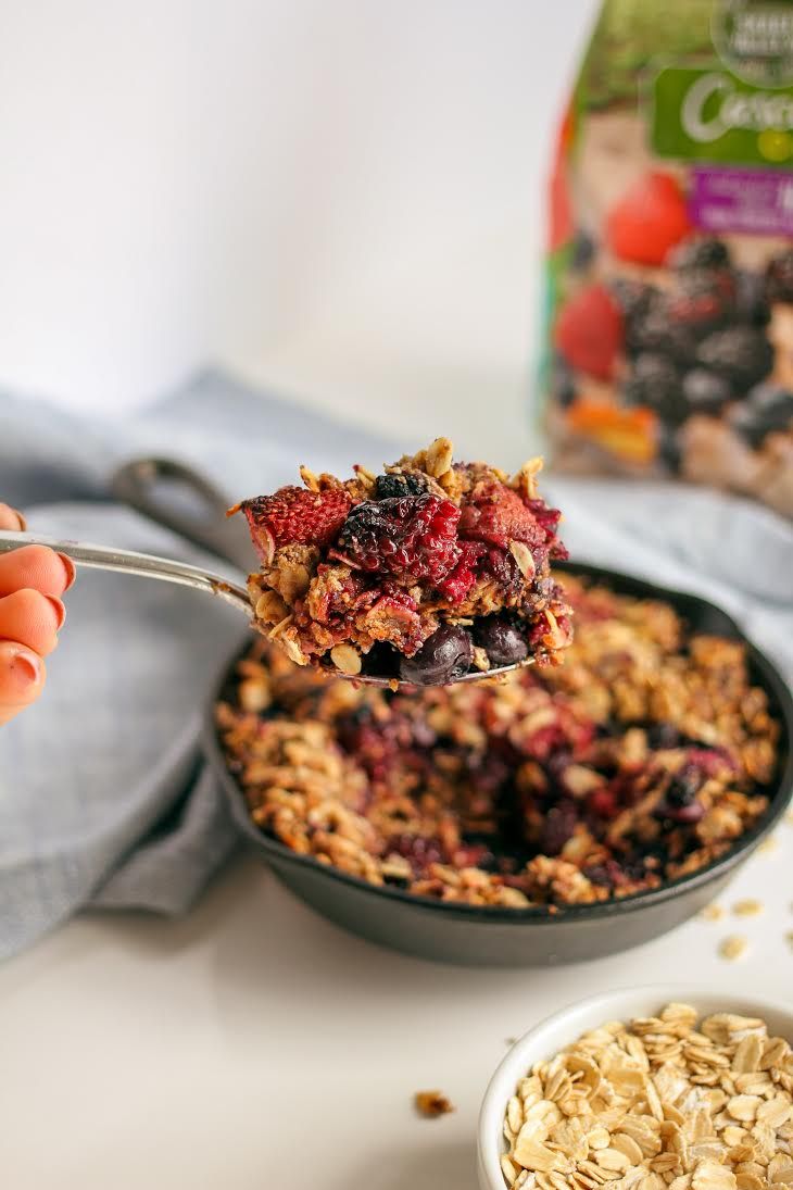 Mixed Berry Oat Crisp Recipe The Feedfeed