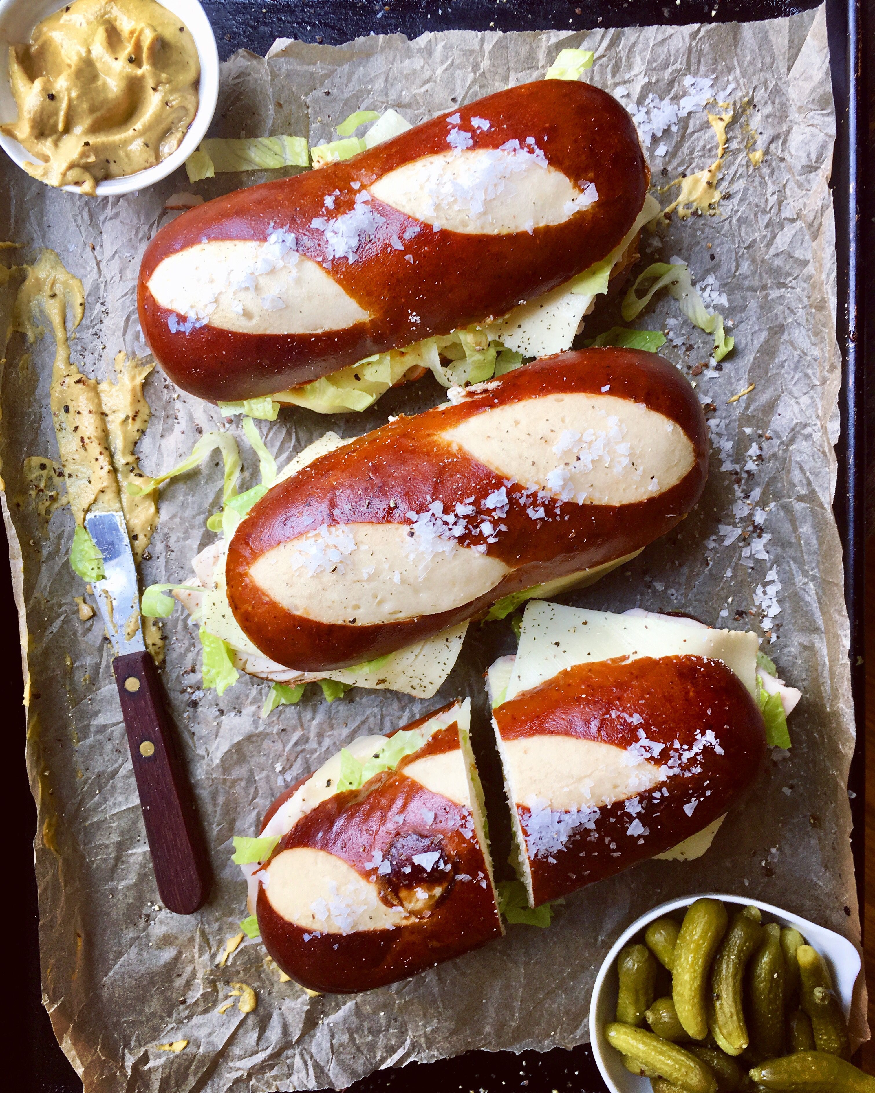 Turkey and Deli American Sandwich on a Pretzel Roll by thefeedfeed ...