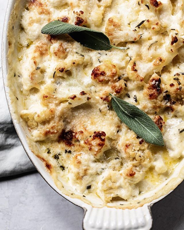 Creamy Cauliflower Gratin With Mascarpone Recipe By Karen Tedesco The Feedfeed