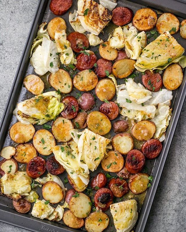 Kielbasa and Roasted Vegetable Roast Dinner Recipe The Feedfeed