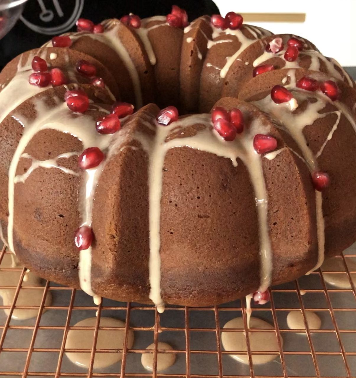 Gingerbread Bundt Cake with Ginger and Cinnamon Glaze