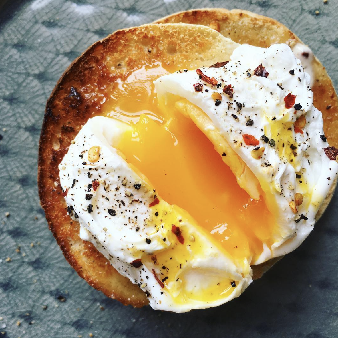 Buttery English Muffin With 7 Minute Egg Recipe The Feedfeed 8859