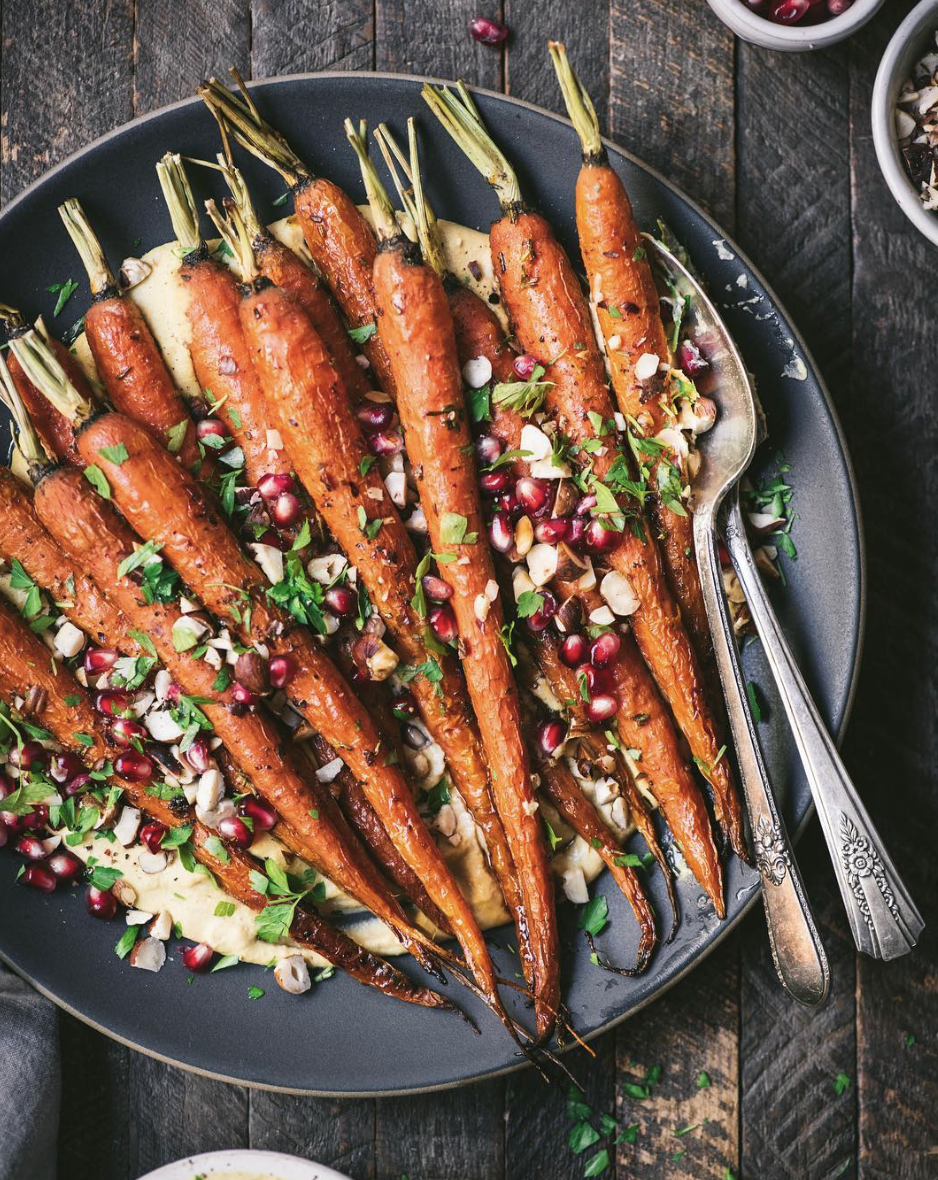 Harissa-Lime Roasted Carrots Recipe | The Feedfeed