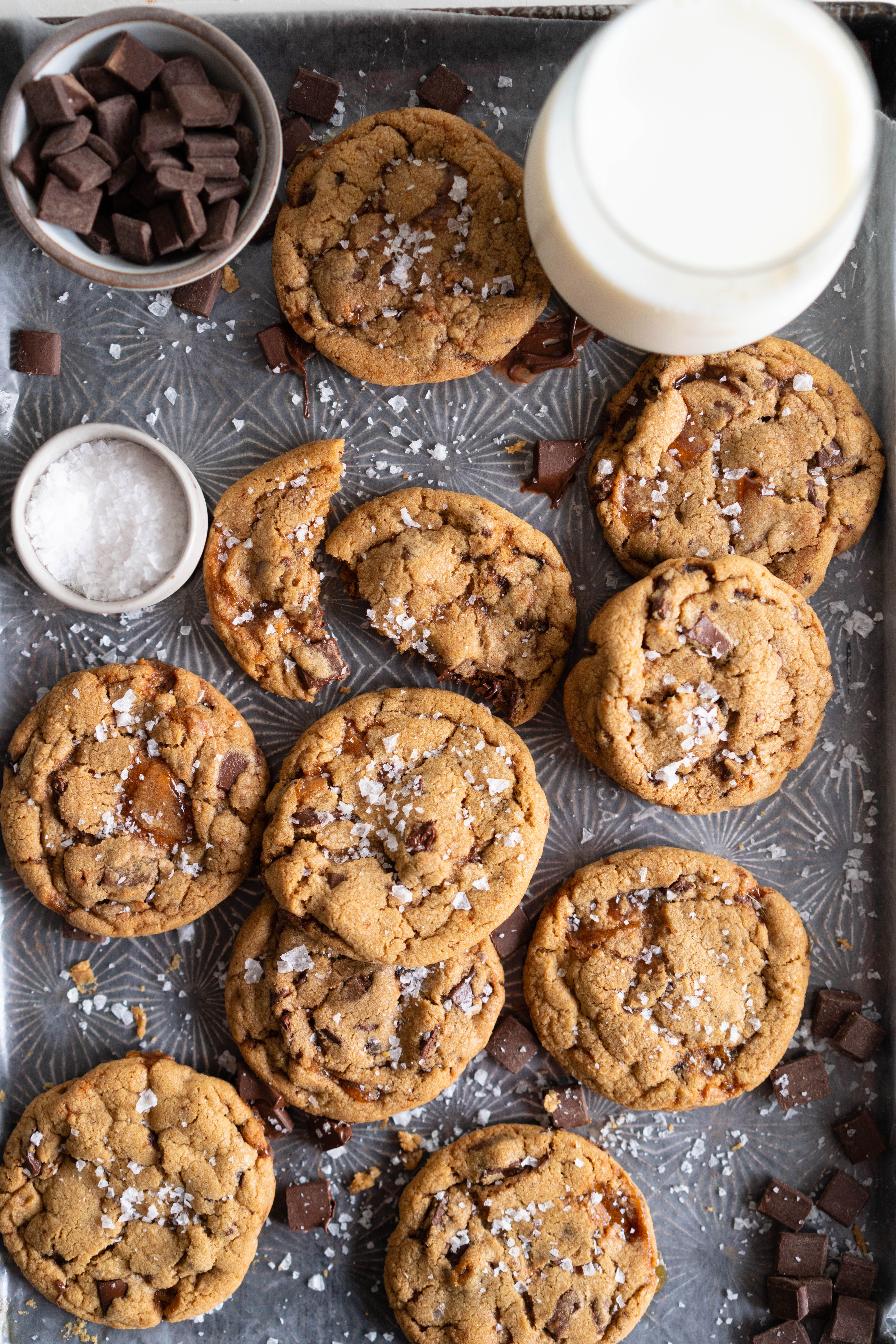 Brown Butter Salted Caramel Chocolate Chunk Cookies recipe by Erin