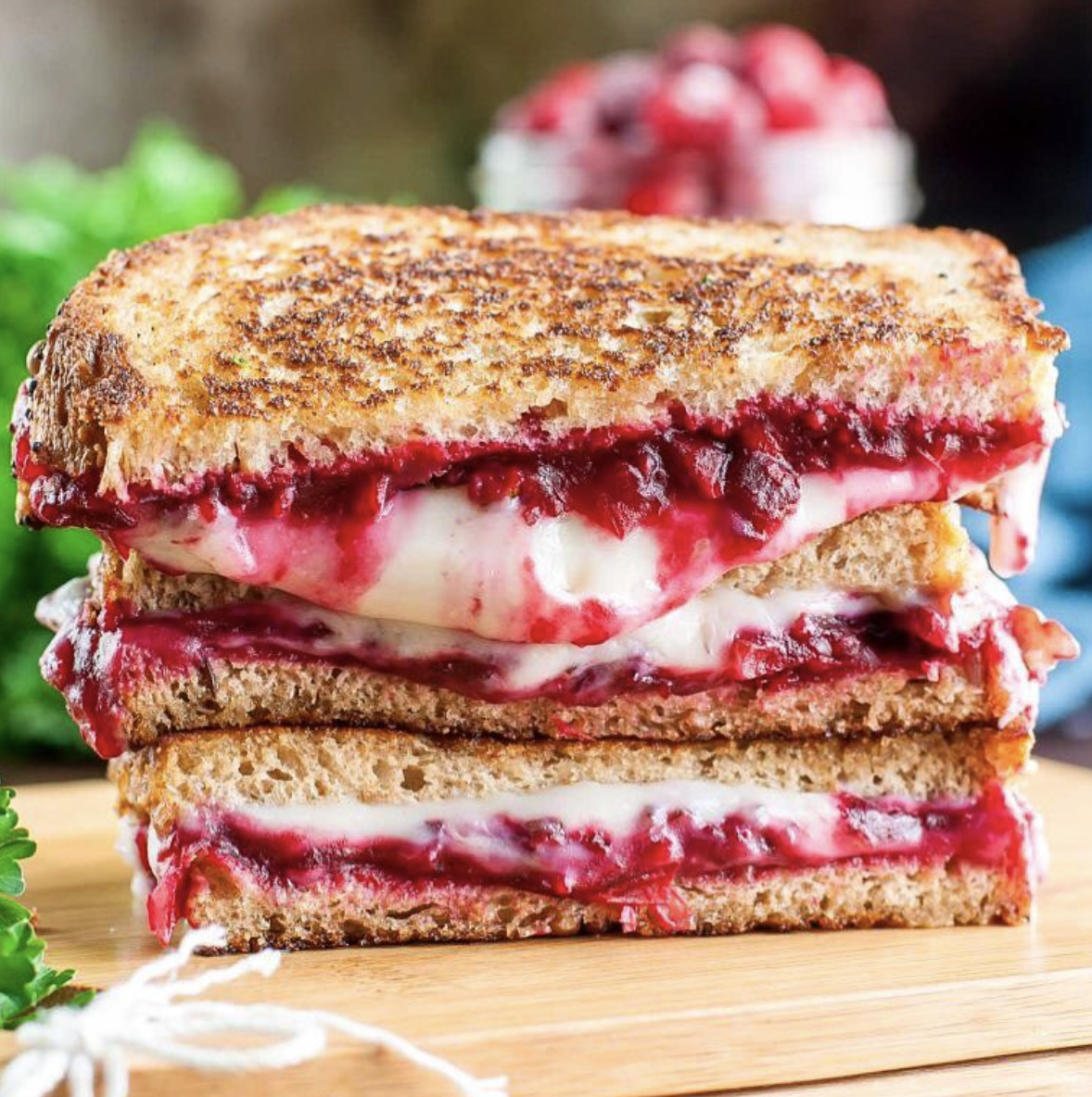 Cranberry Grilled Cheese with Pecans Recipe | The Feedfeed