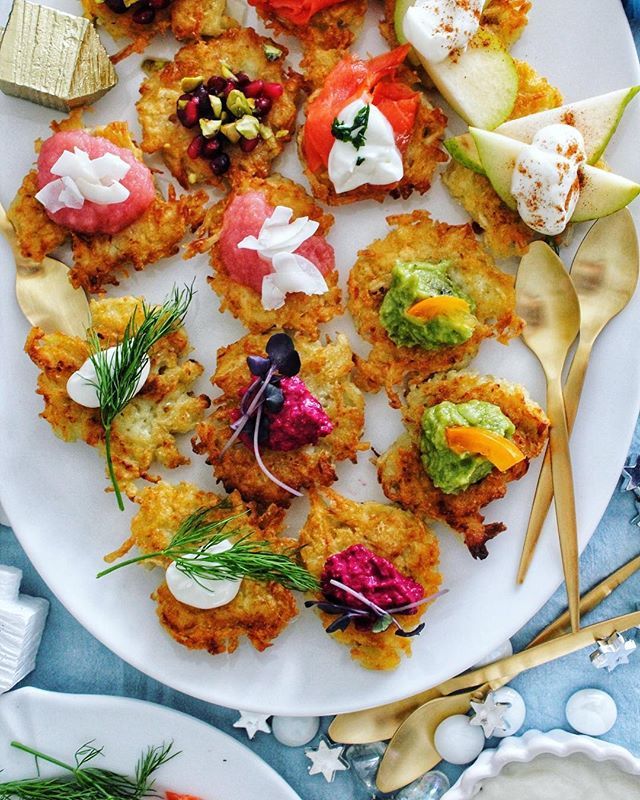 Hanukkah Latke Bar with Toppings Recipe