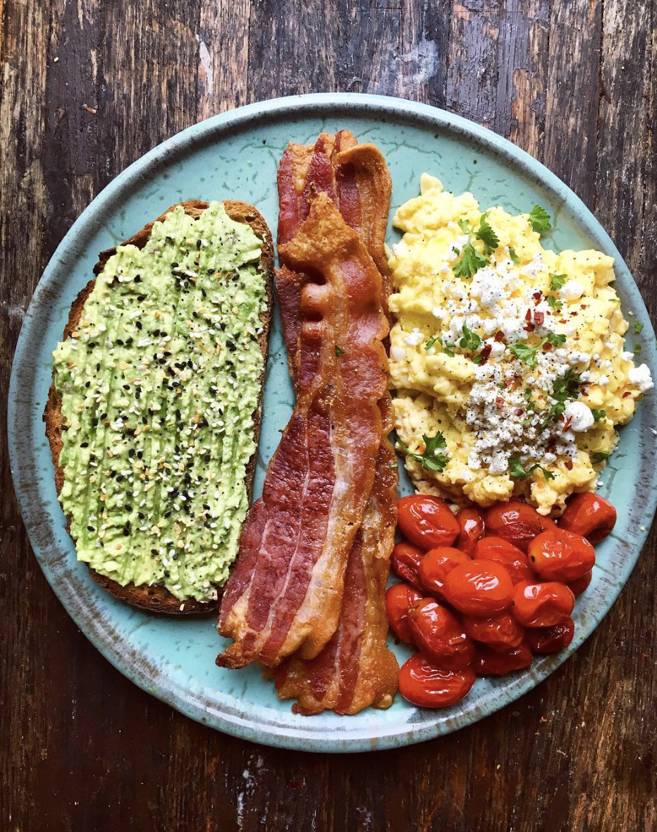 Avocado Toast With Bacon And Scrambled Eggs By Dianemorrisey Quick Easy Recipe The Feedfeed