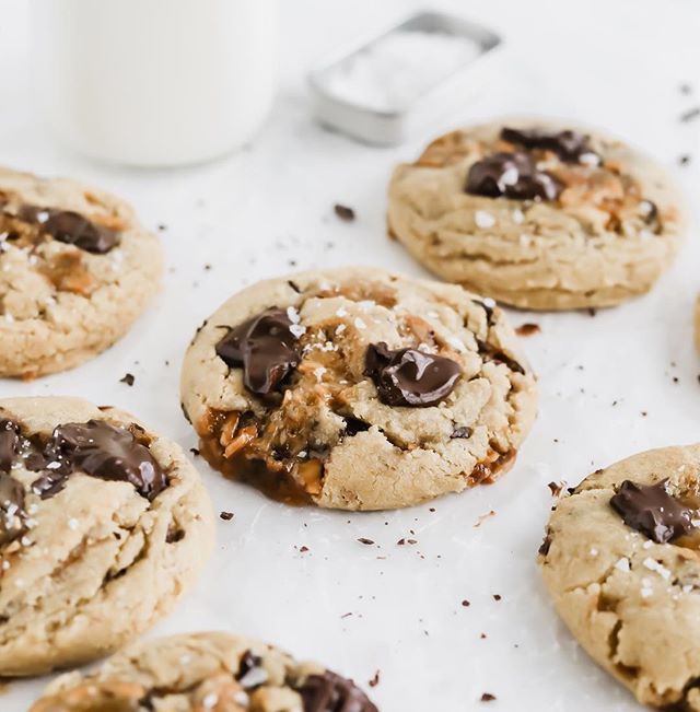 Chocolate Chunk Toffee Cookies Recipe The Feedfeed