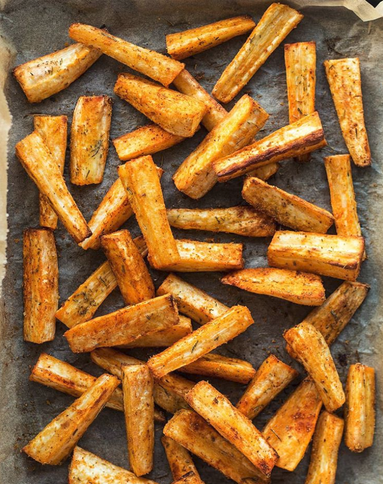 Baked Parsnips with 'Parmesan' by lazycatkitchen | Quick & Easy Recipe ...