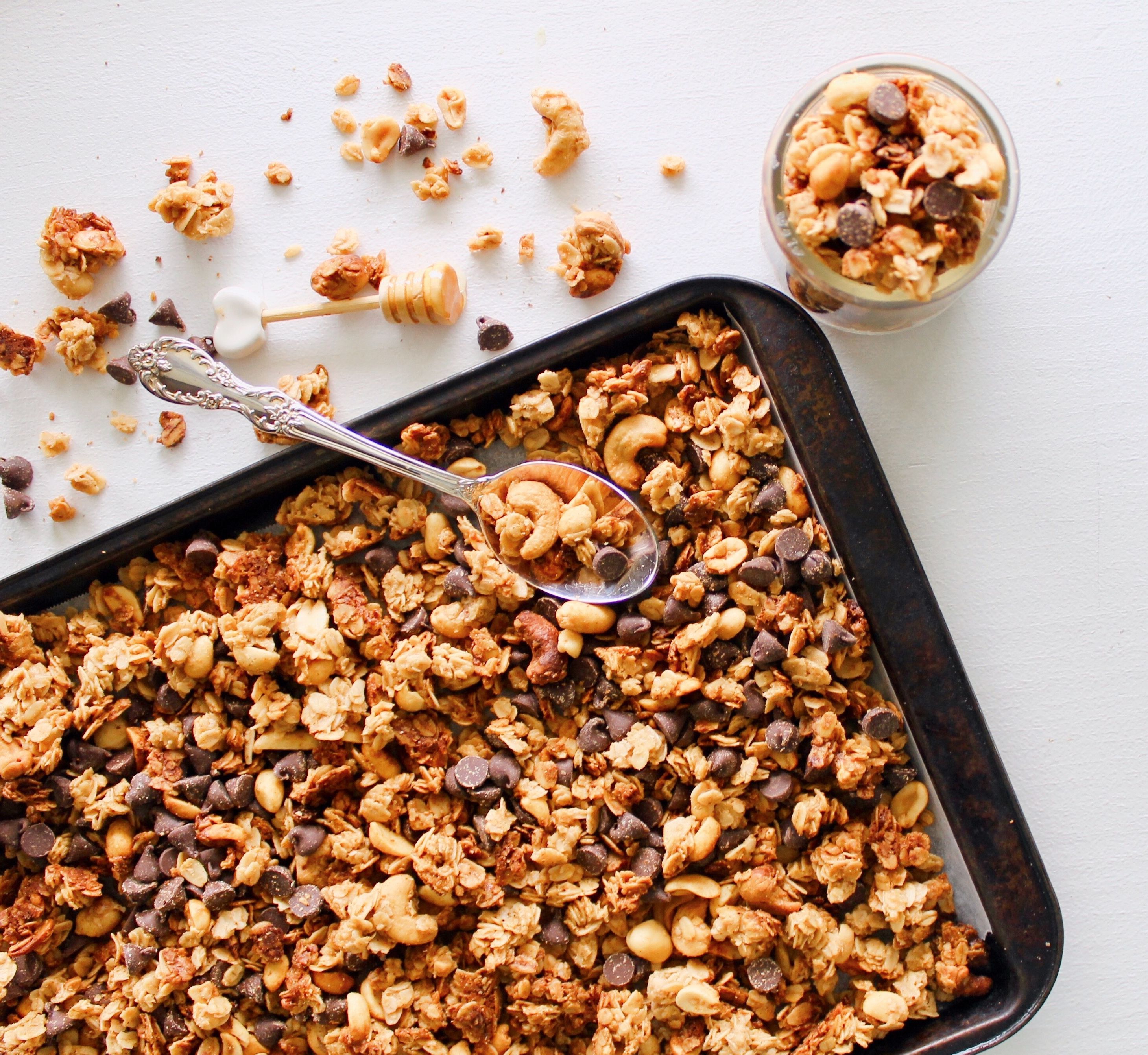Granola with Honey Peanut Butter by bakingwiththegoodhair Quick