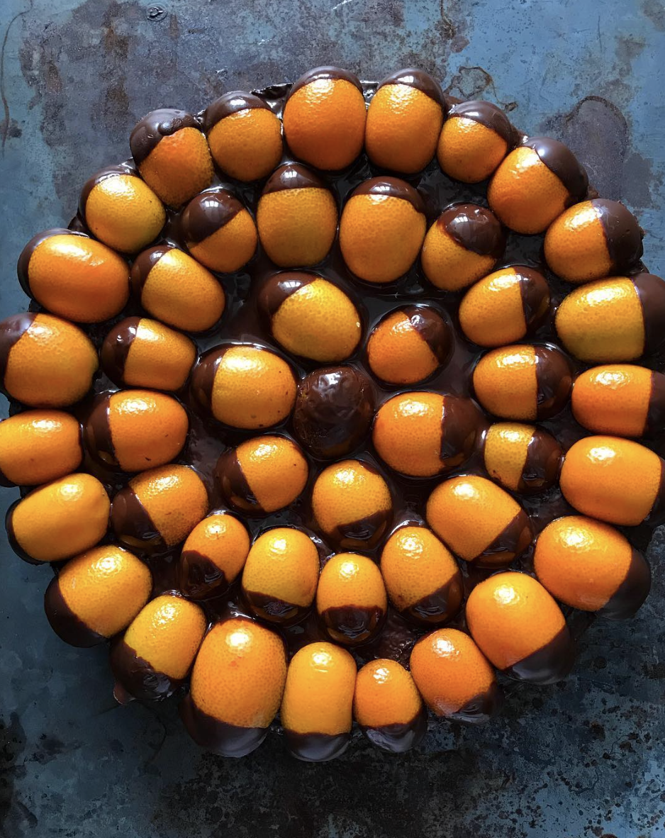 Chocolate Orange Cake with Chocolate Dipped Kumquats by dimityjones ...