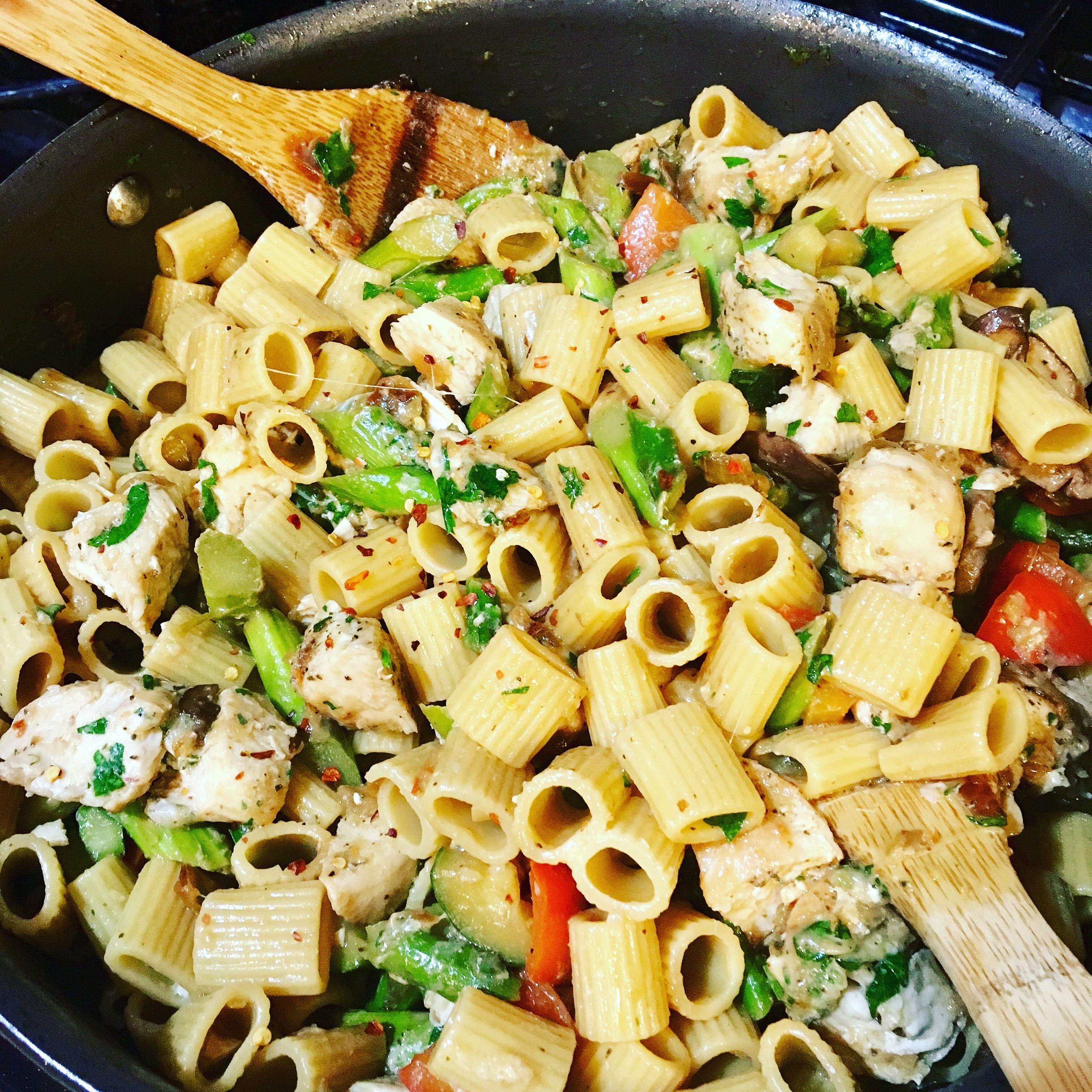 Spicy Lemon Rigatoni with Chicken and Vegetables Recipe The Feedfeed