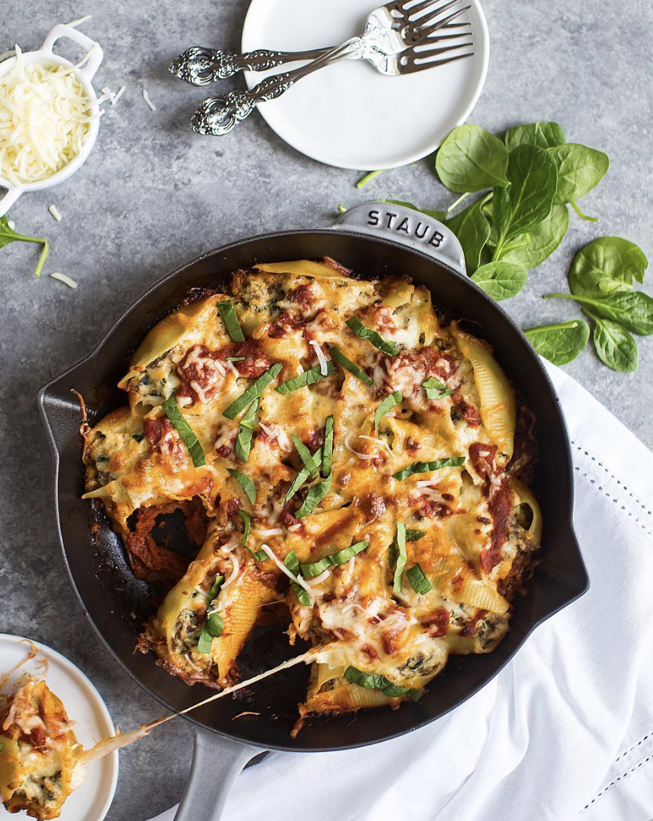 Sausage & Spinach Stuffed Shells