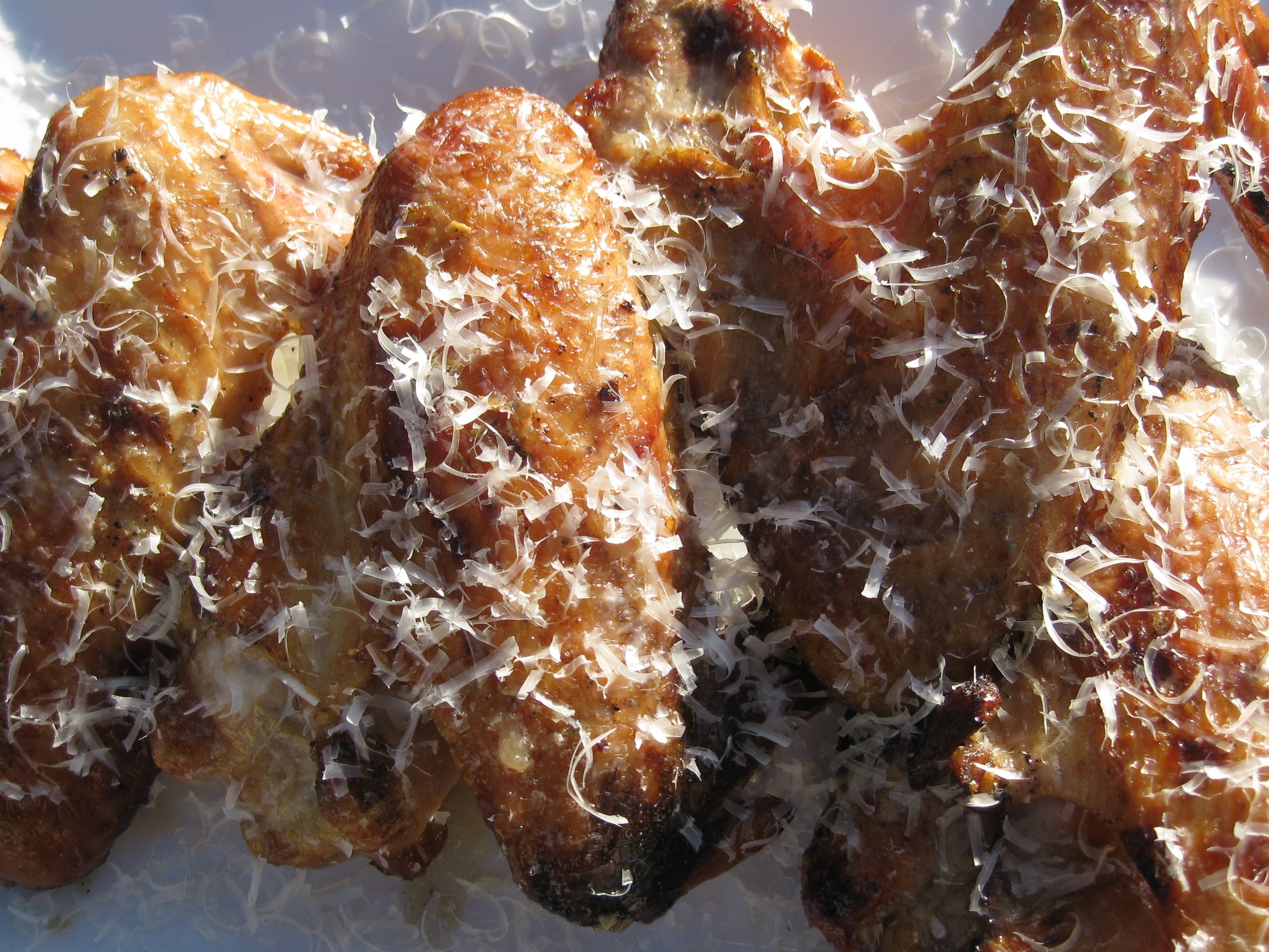 Grilled Garlic Parmesan Turkey Wings