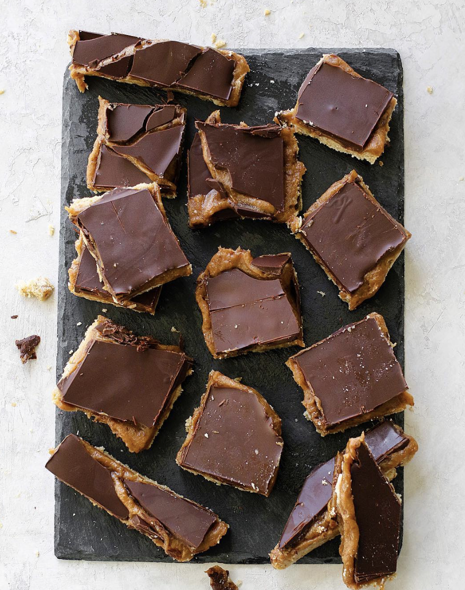 Chocolate Caramel Date Bars Recipe The Feedfeed