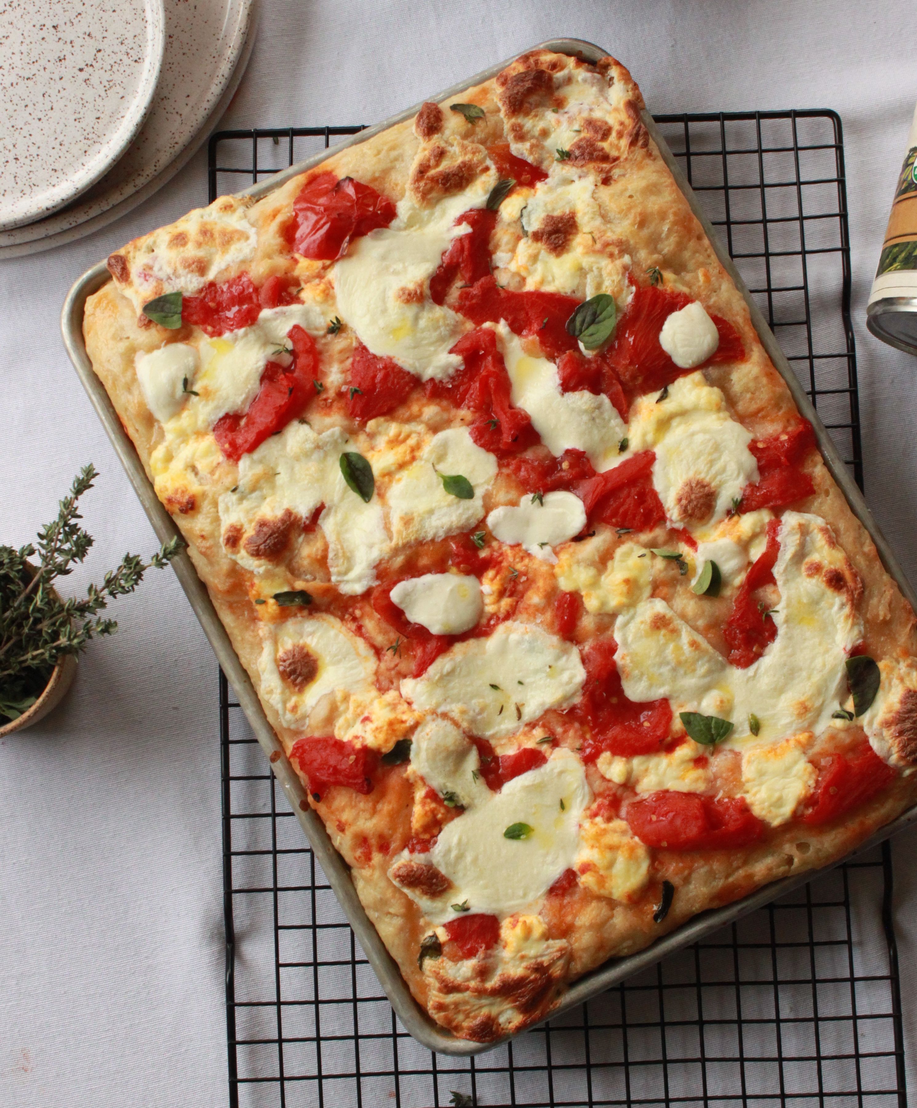 No Knead Focaccia Pizza Recipe | The Feedfeed