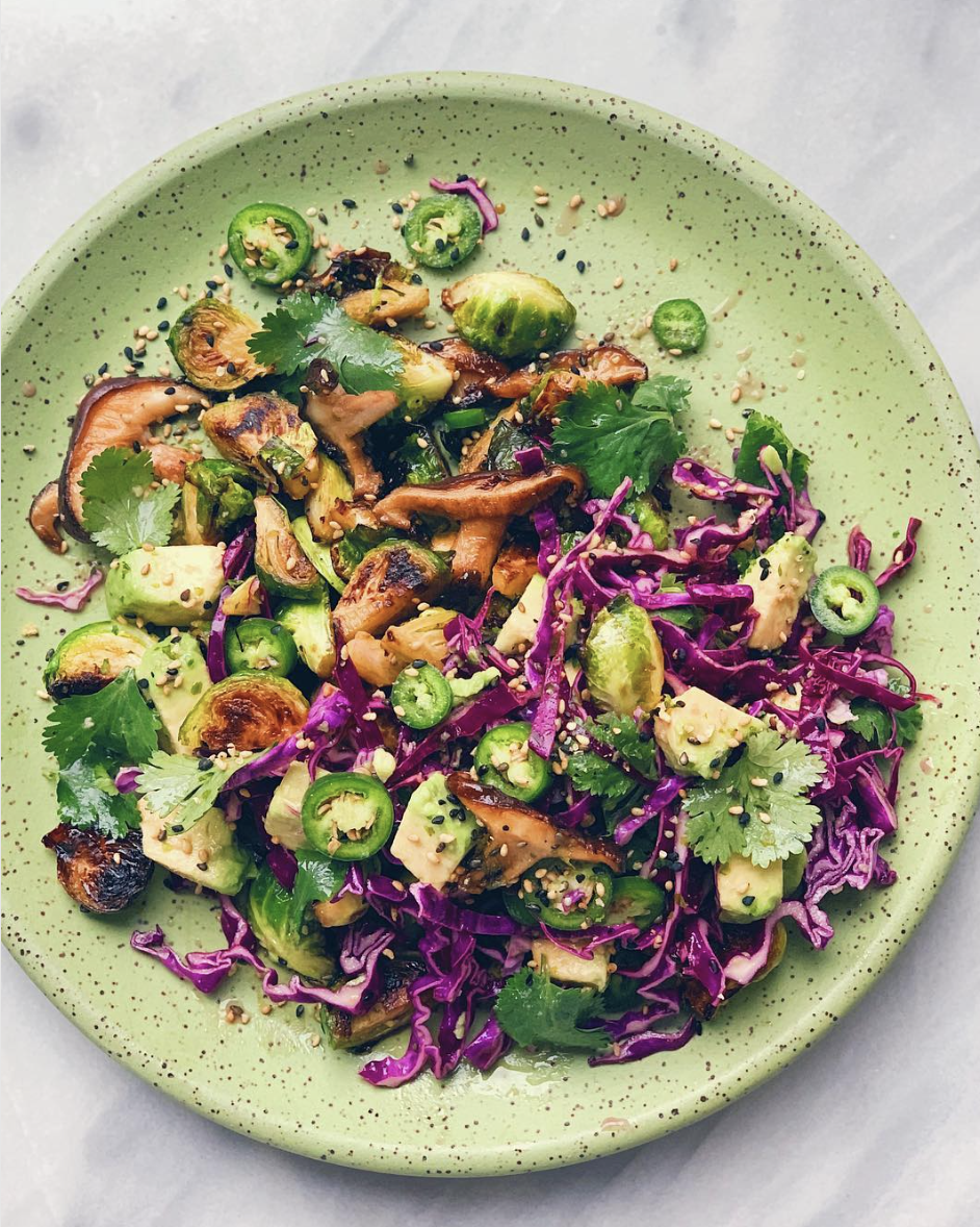 Brussel Sprouts Shiitake And Cabbage Salad Recipe The Feedfeed 2218