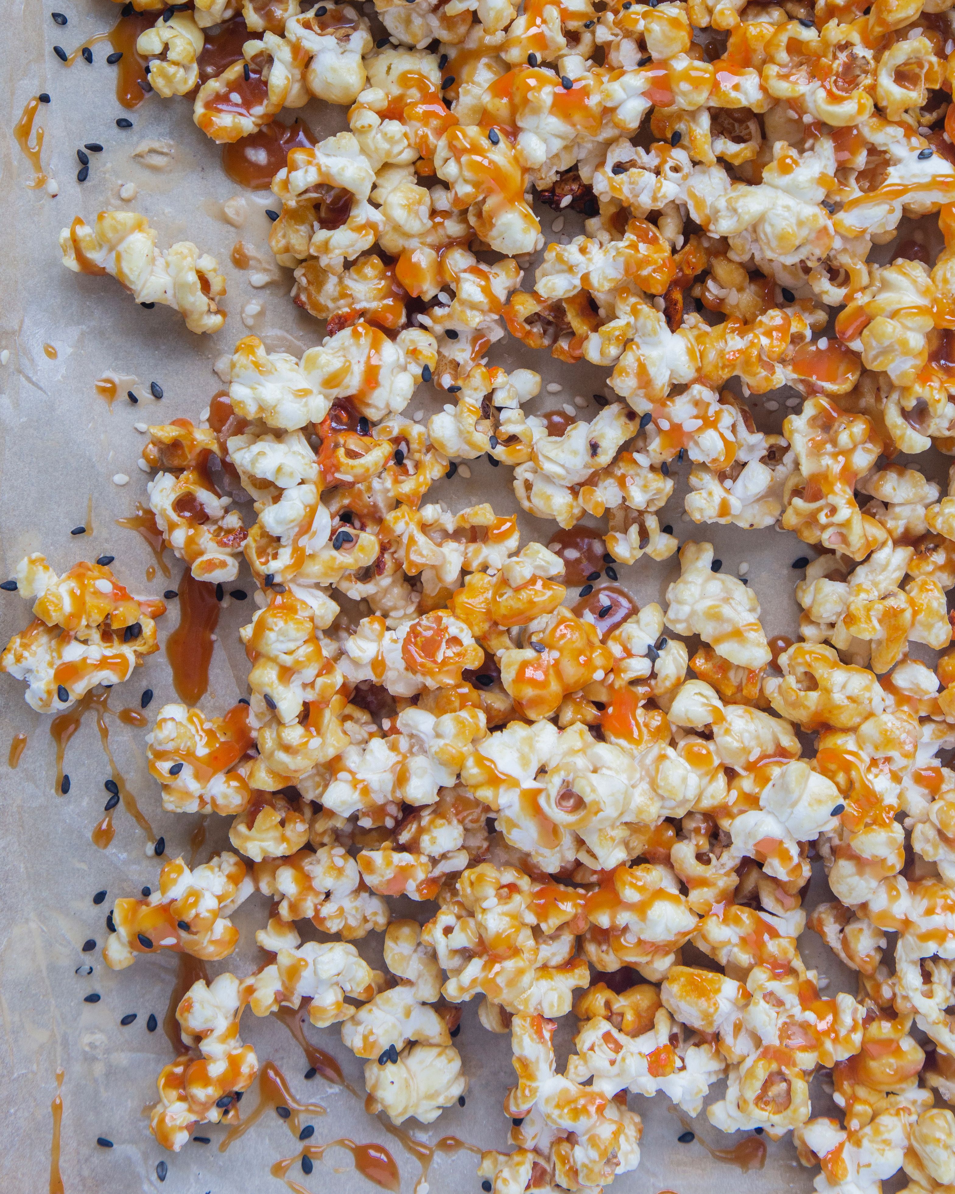 Miso Caramel and Tahini Brown Butter Popcorn-image