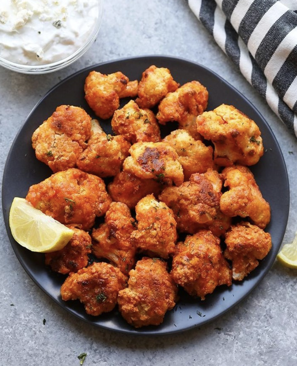 Crispy Buffalo Cauliflower Poppers Recipe The Feedfeed