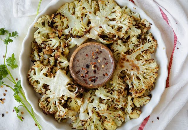 Spicy Tahini Dip with Roasted Cauliflower Recipe | The Feedfeed