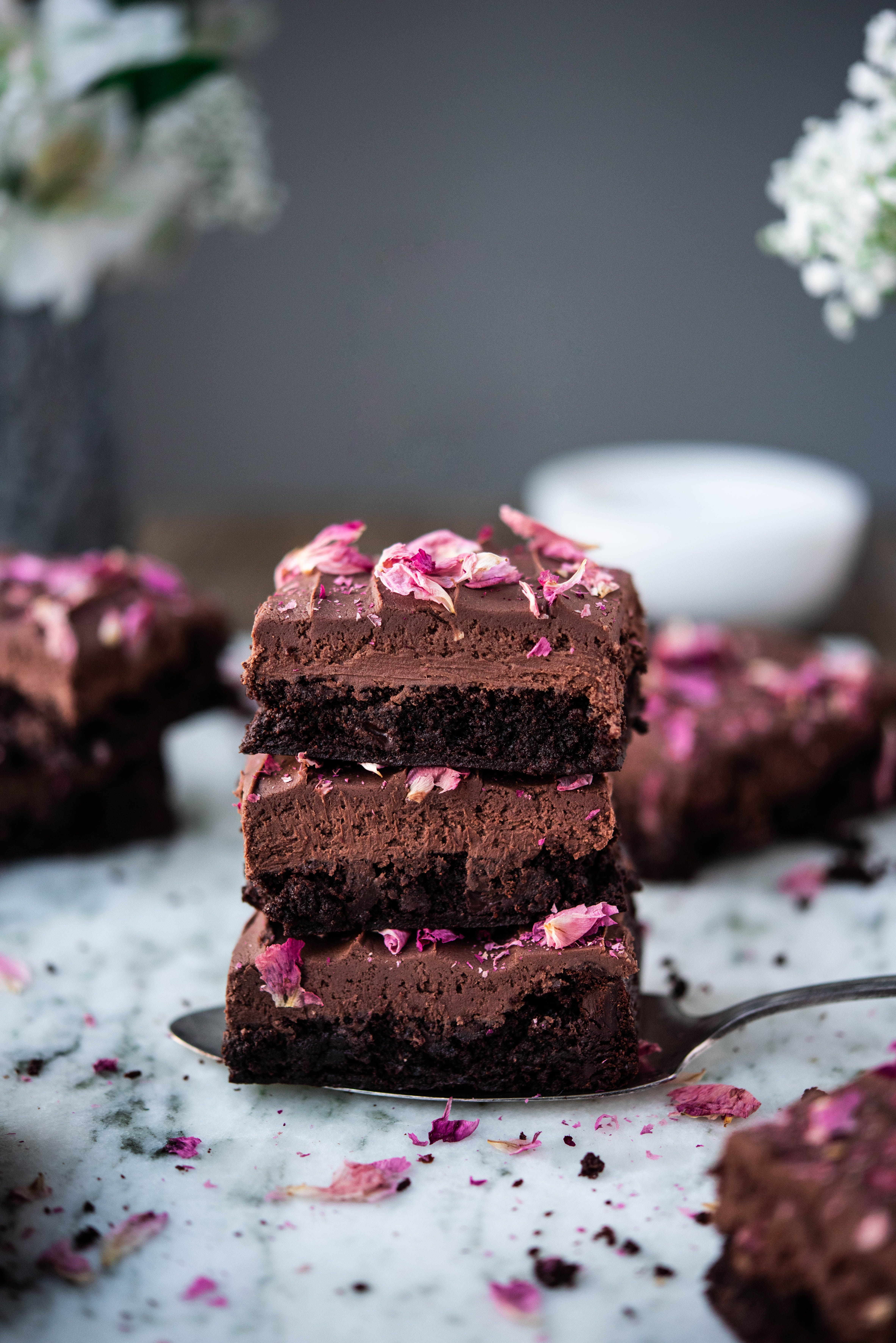 Fudgy Brownies With Chocolate Ganache Frosting Recipe | The Feedfeed