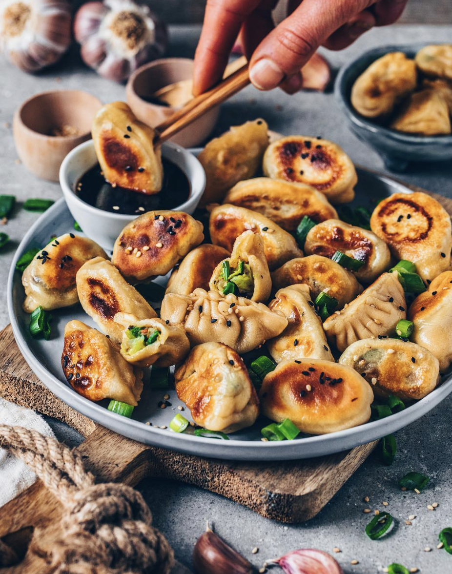 Crispy Vegetable Potstickers Recipe | The Feedfeed