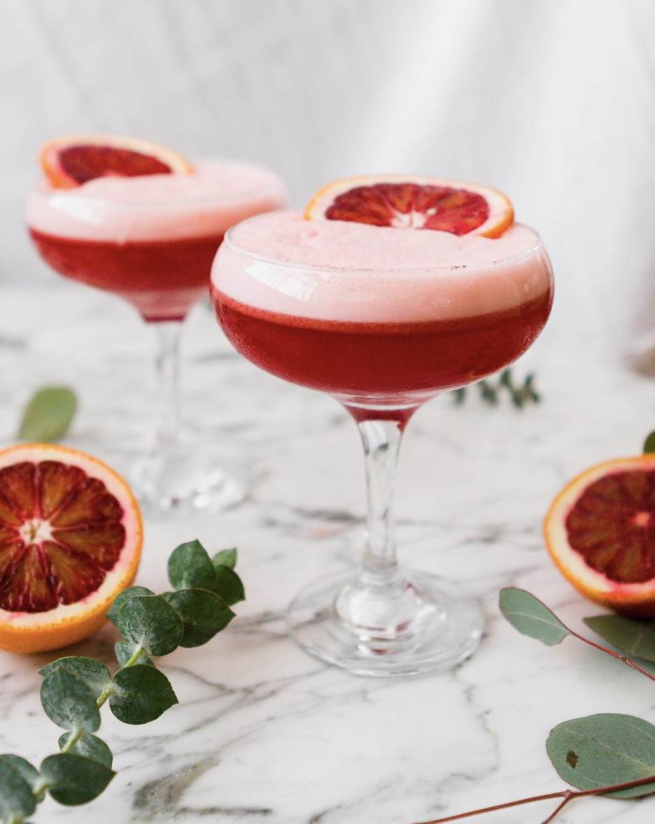 BloodOrange Lemon Ginger Bourbon Cocktail Recipe The Feedfeed