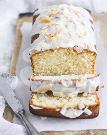 orange loaf cake with glaze