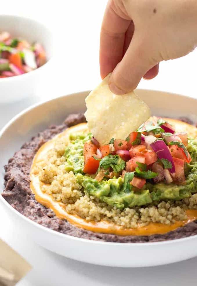 Refried Bean Layer Dip Recipe The Feedfeed