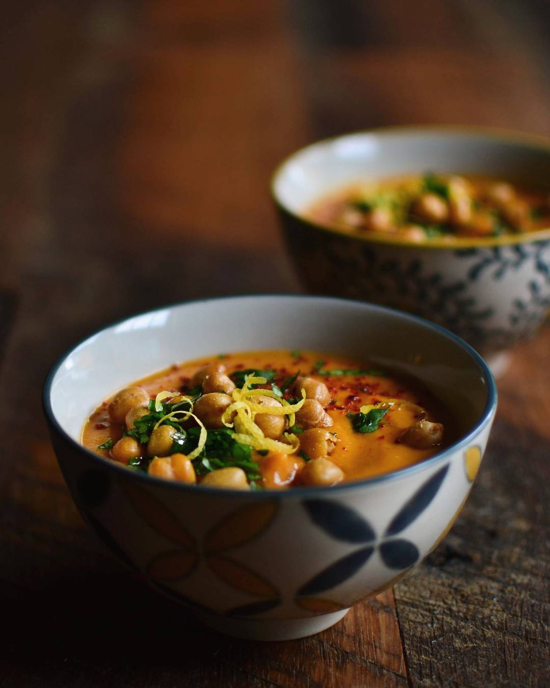 Chermoula Root Vegetable Soup with Toasted Chickpeas by drumbeets ...