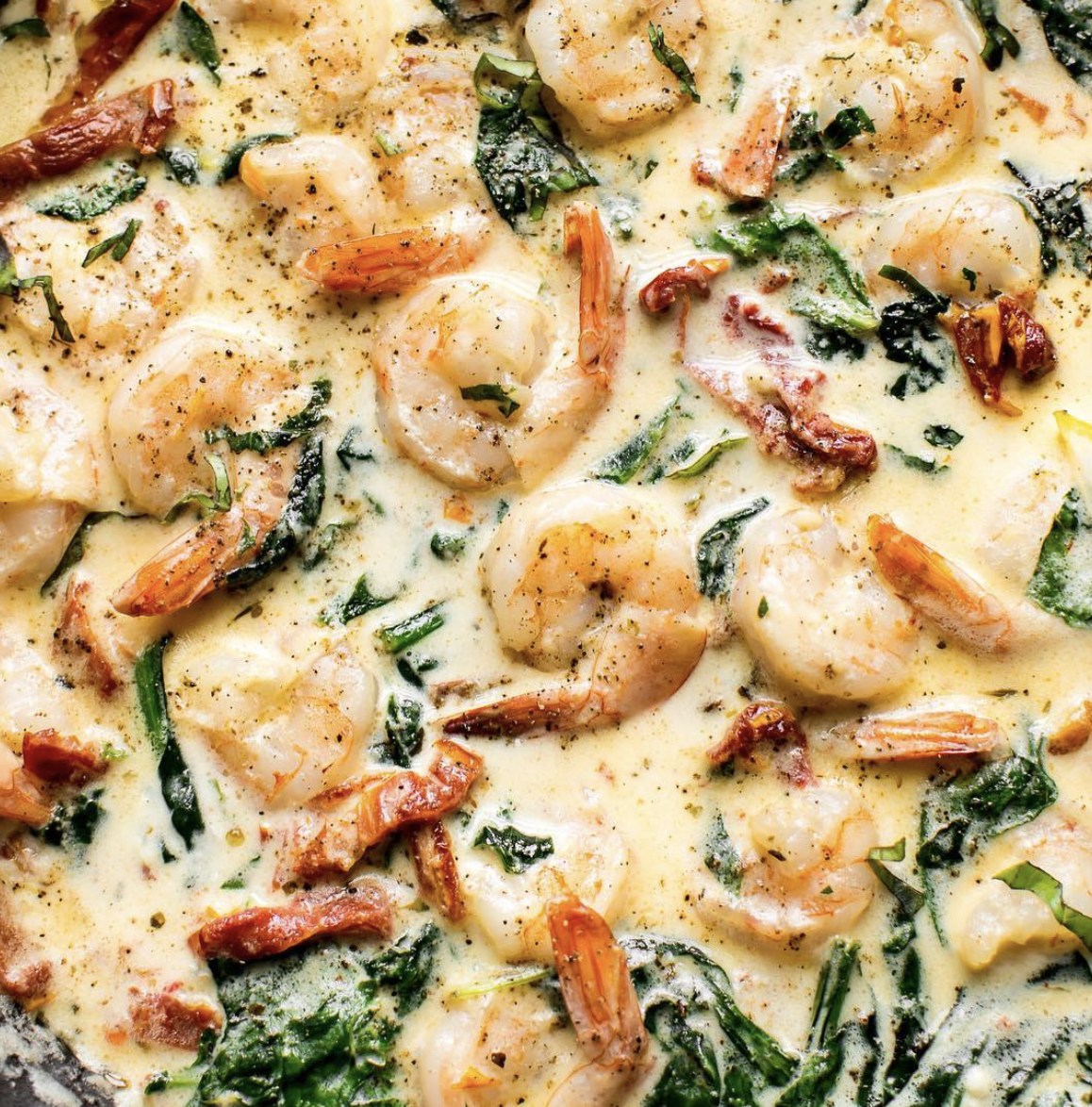 Creamy Basil Garlic Shrimp Recipe The Feedfeed