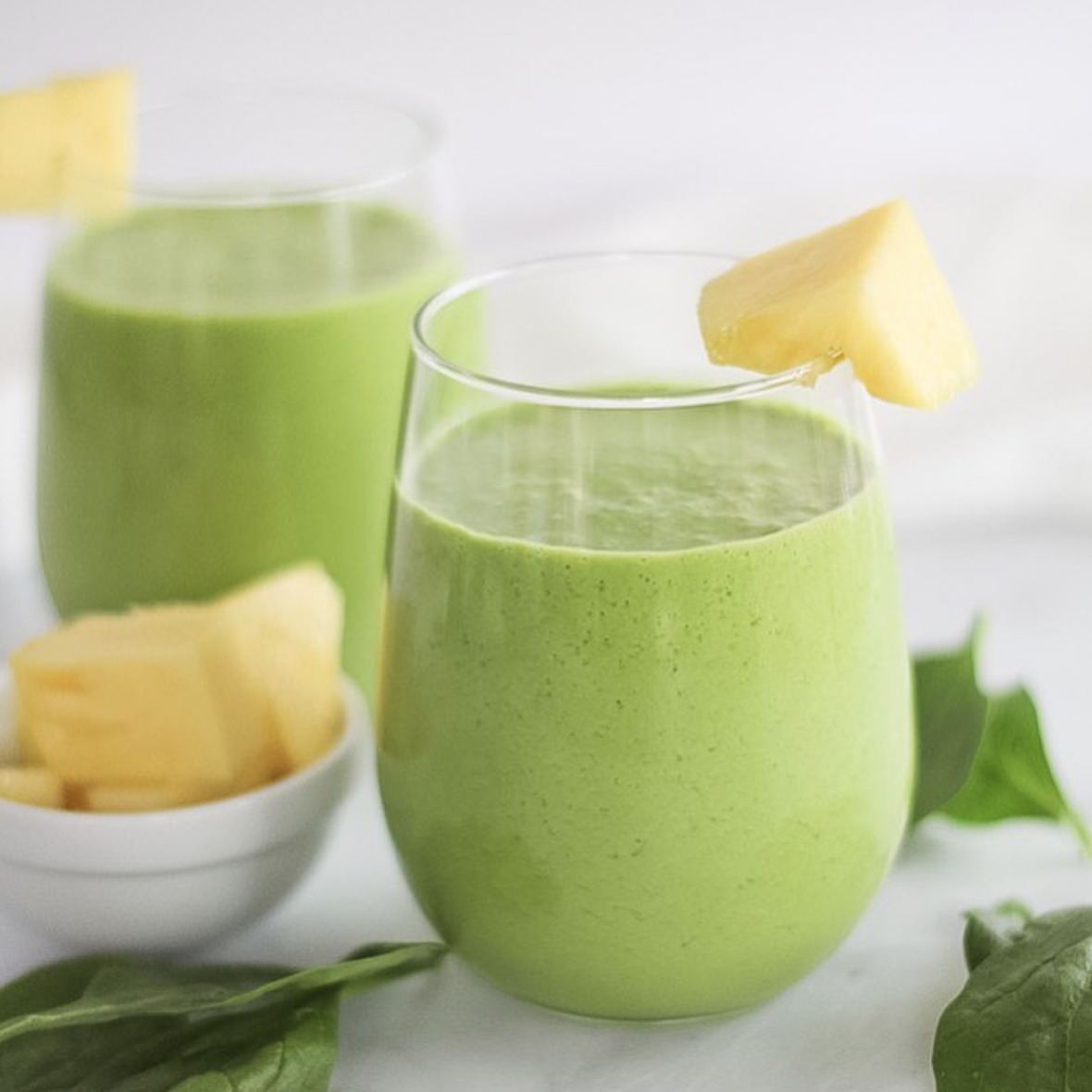 Making a Mint Smoothie w/ the Vitamix Personal Cup Adapter