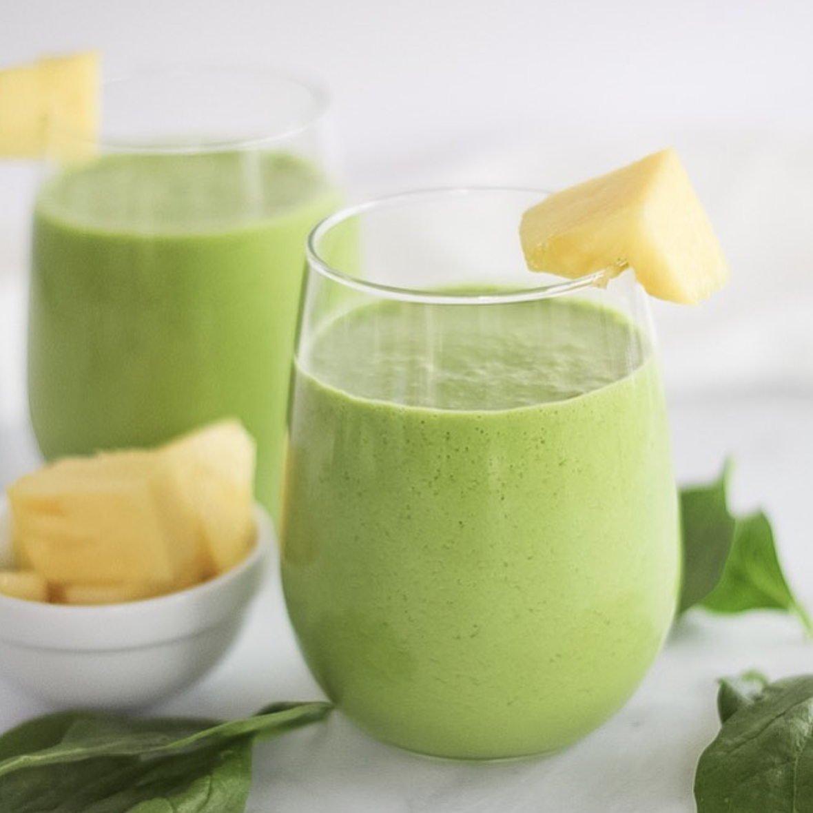 Spinach Coconut Pineapple Smoothie Recipe The Feedfeed