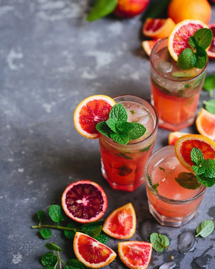 Blood Orange and Lime Sparkling Rum Cocktail Recipe | The Feedfeed