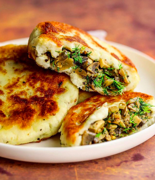 Potato Cakes Stuffed with Mushrooms by nadiashealthykitchen | Quick & Easy  Recipe | The Feedfeed