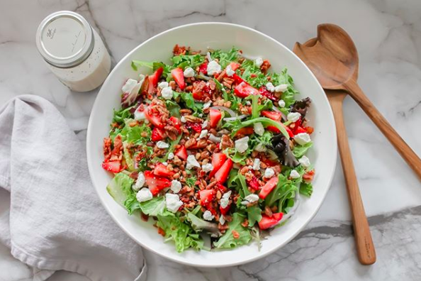 Strawberry Feta Salad with Poppy Seed Dressing by whatcha_cooking_good ...