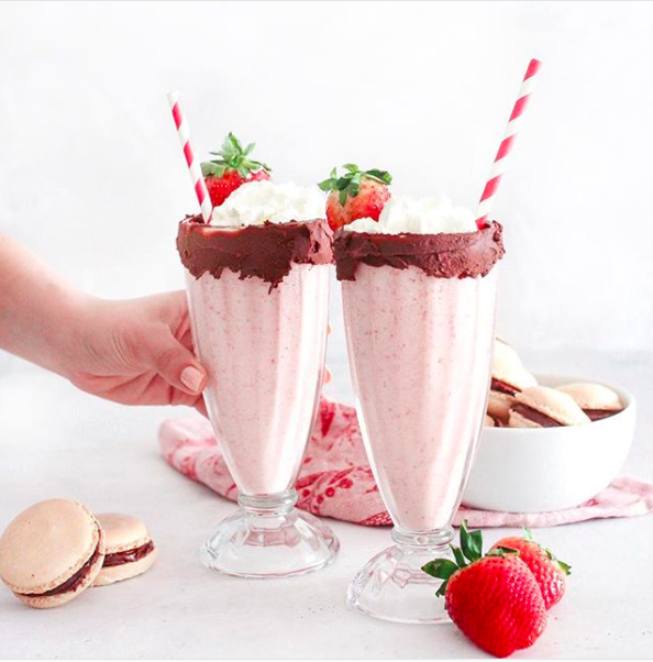 Strawberry Milkshake for Two Recipe The Feedfeed