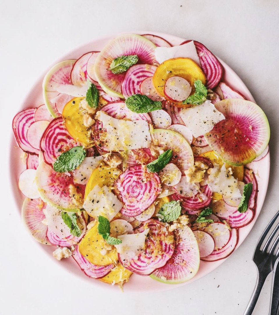 Spring Salad with Sugar Snap Peas and Beets