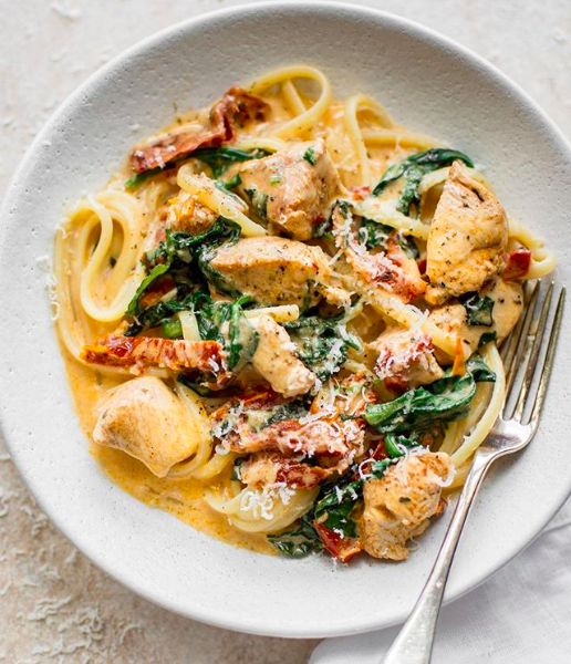 Basil Sun Dried Tomato Chicken Pasta Recipe The Feedfeed   15555192895cb757392f244 