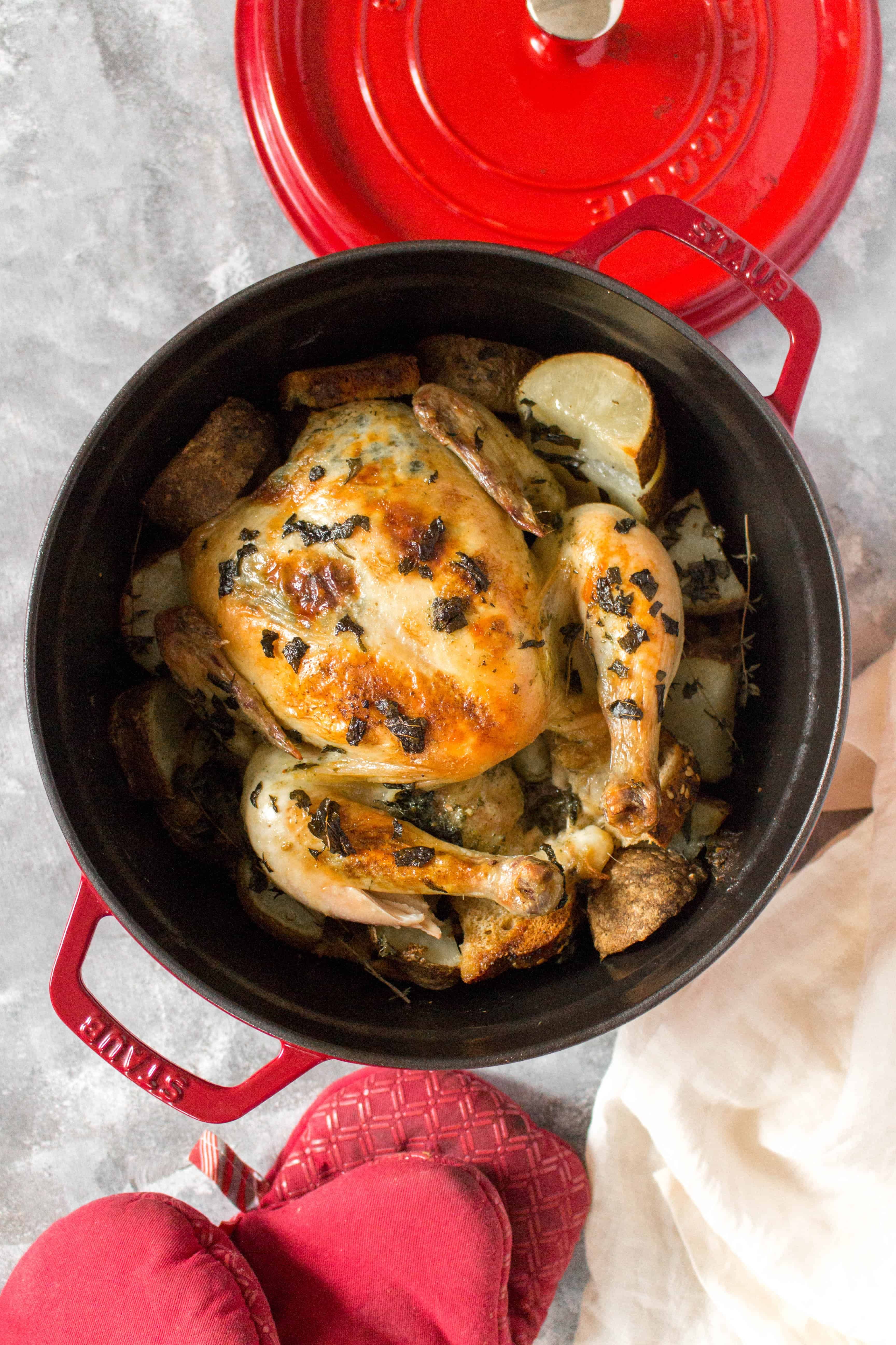 Dutch Oven Roast Chicken