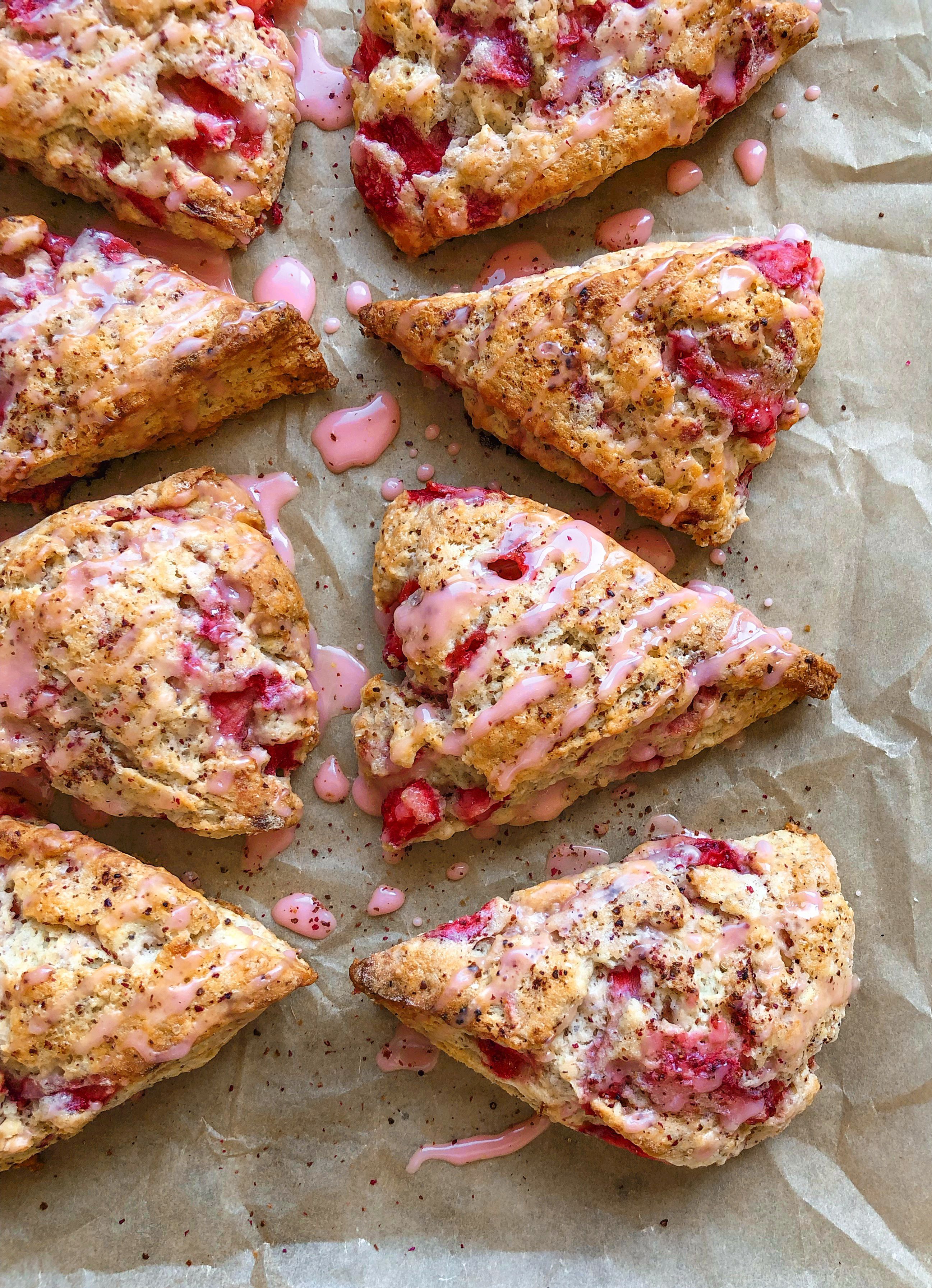How to Make Strawberry Sumac Scones Video Recipe The Feedfeed