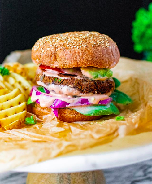 Tempeh Veggie Burger Recipe | The Feedfeed