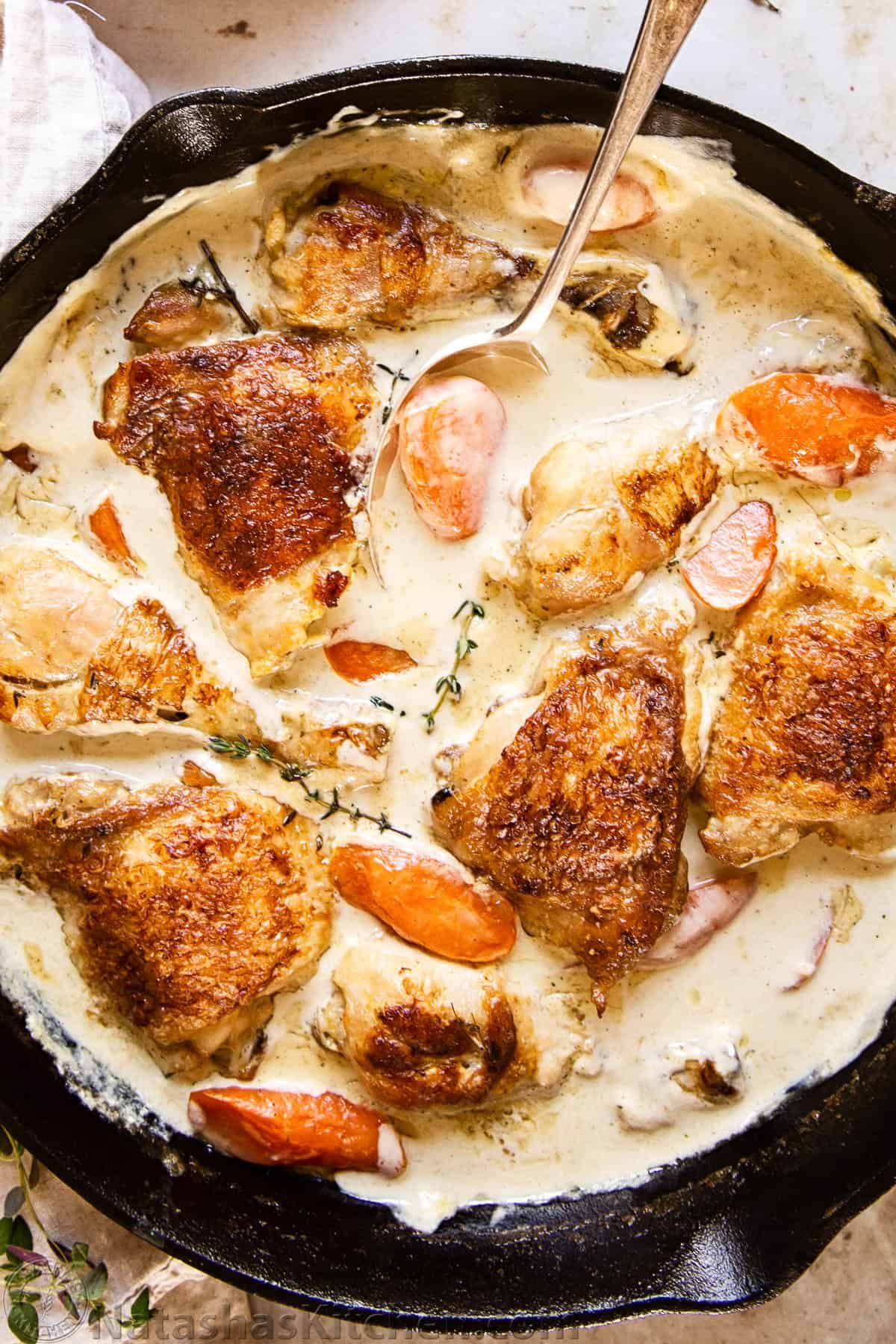 Chicken Fricassee Recipe The Feedfeed