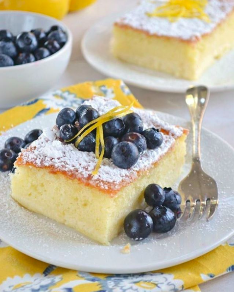 Lemon Ricotta Cake With Blueberry Topping Recipe The Feedfeed