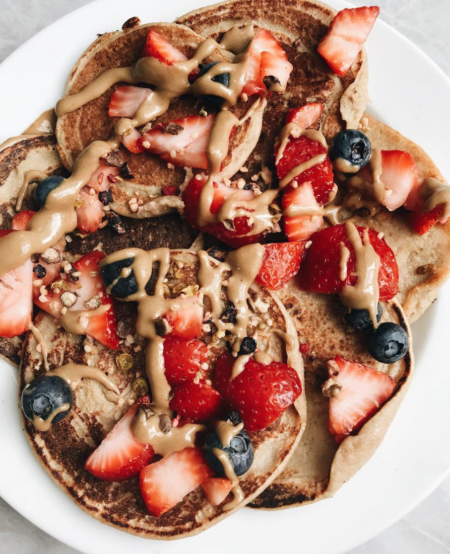 Banana Oat Pancakes with Quinoa Flakes Recipe The Feedfeed