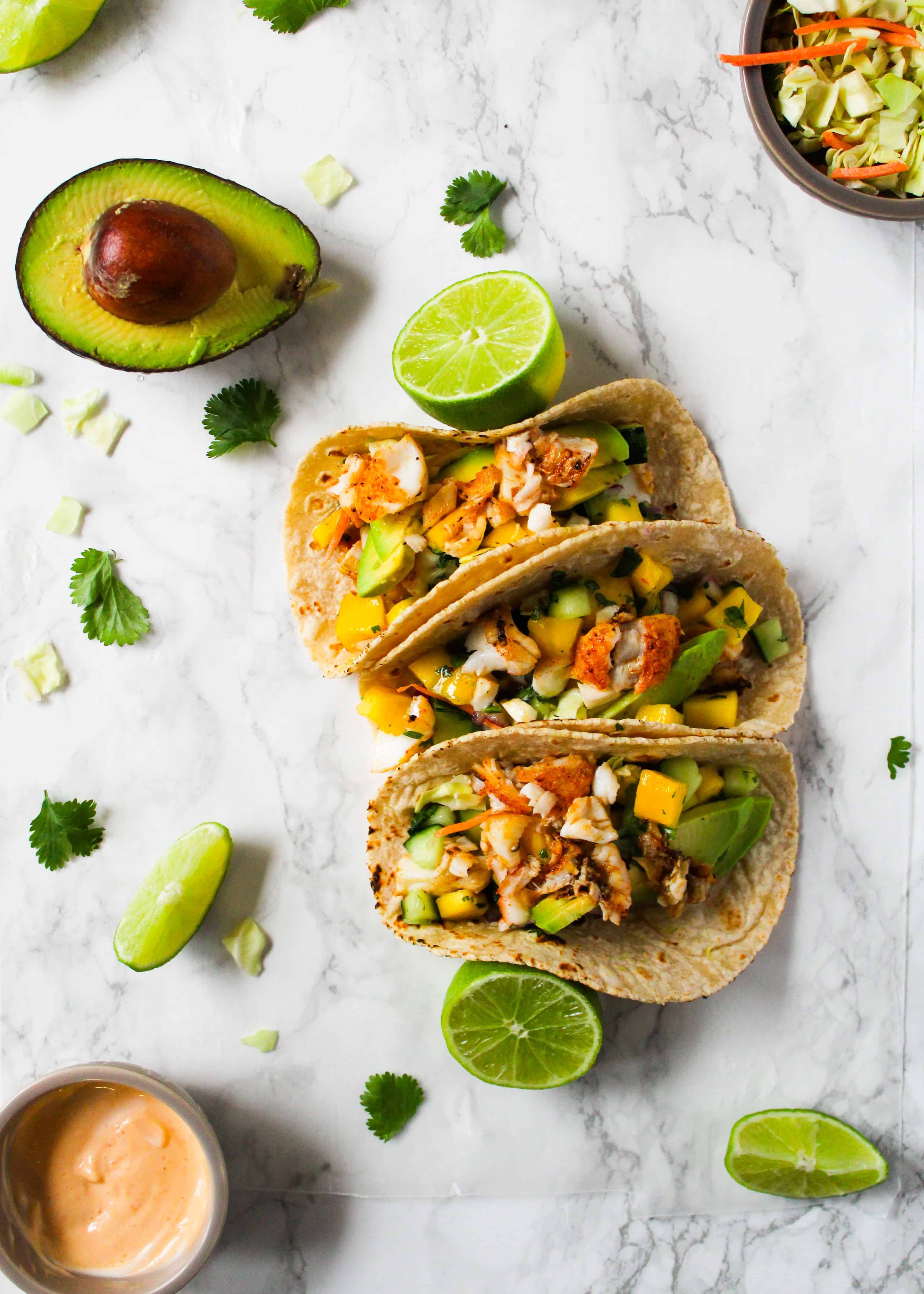 Cod Tacos with Mango Salsa Recipe The Feedfeed
