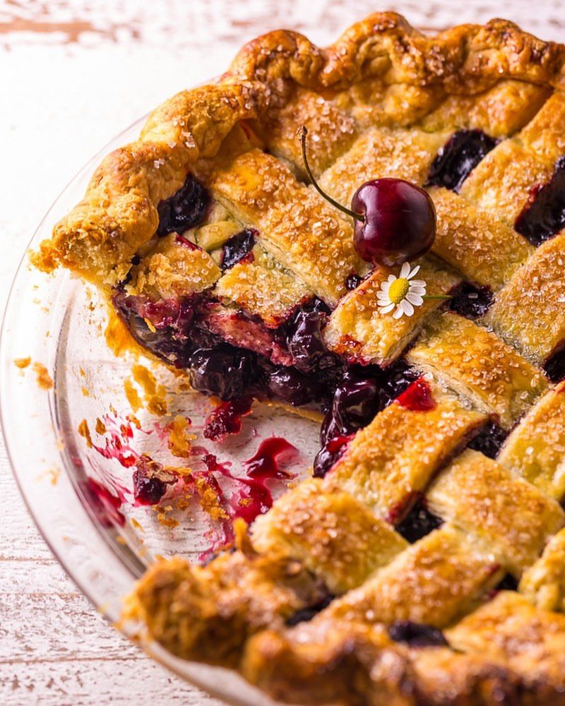 Cherry Pie with Lattice Crust Recipe | The Feedfeed