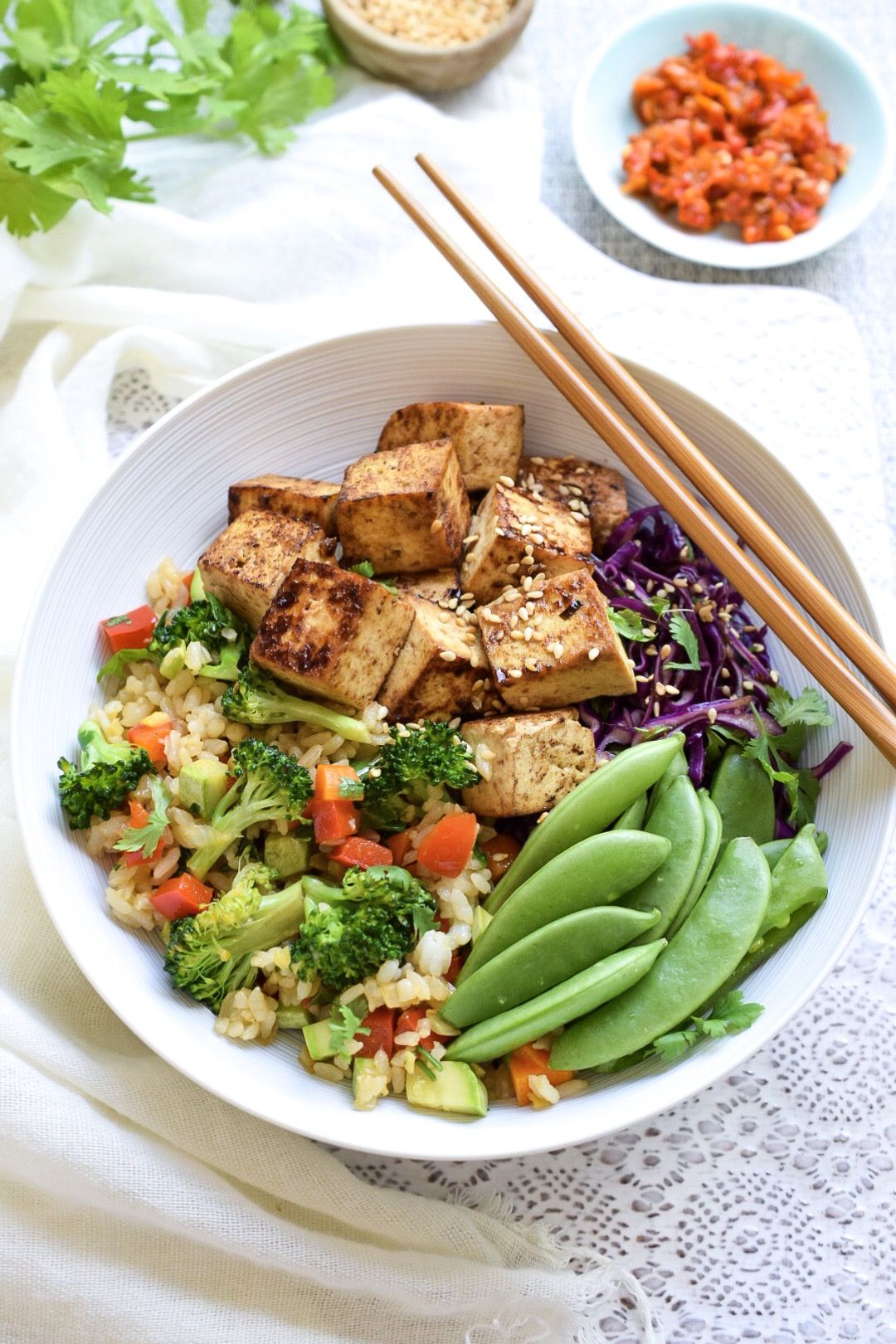 Ginger Tofu Stir Fried rice Recipe | The Feedfeed