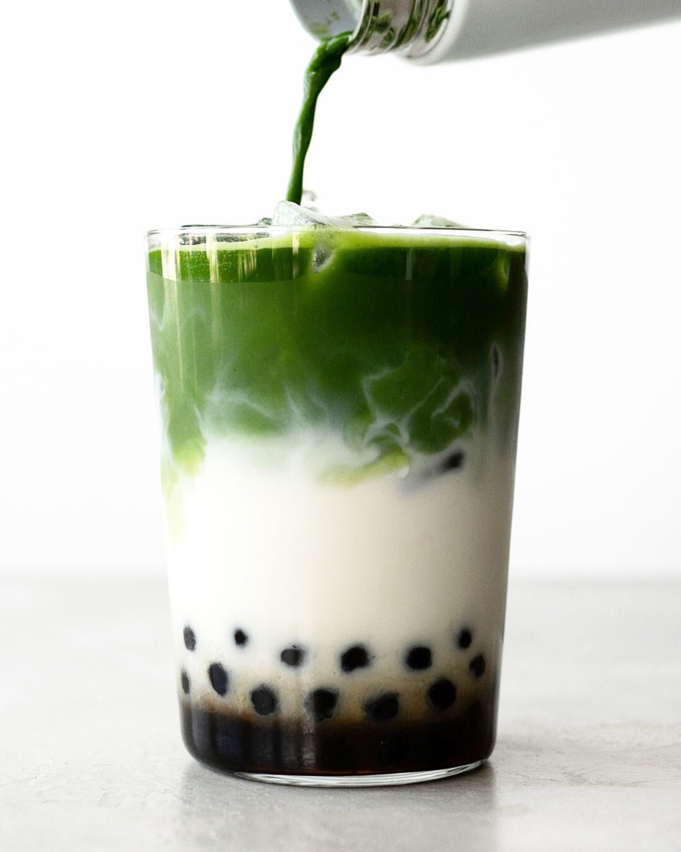 Brown Sugar Matcha Bubble Tea